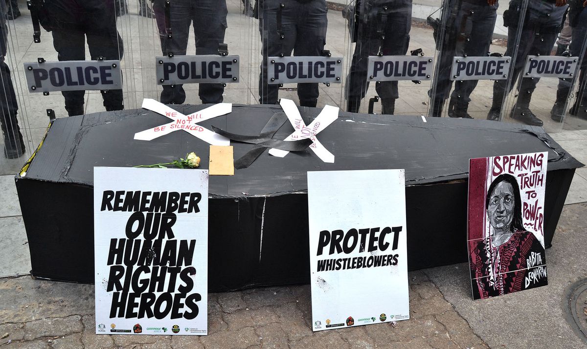 Civil society on the march for human rights defenders