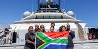 South African researchers and scientists aboard the OceanXplora during their Around Africa expedition. (Photo-OceanX)