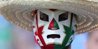 A Mexico fan before the FIFA World Cup 2018 group F preliminary round soccer match between South Korea and Mexico in Rostov-On-Don, Russia, 23 June 2018. EPA-EFE/KHALED ELFIQI  