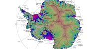 A map of Antarctica seen from above, revealing the extent of the ice sheet. (Photo: Nasa's Goddard Space Flight Center Scientific Visualization Studio)