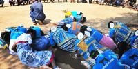 Elderly  VhaVenda women perform the hu luvha greeting to show respect to the ancestors and royals during New Year celebrations in Morebene in Limpopo. (Photo: Lucas Ledwaba / Mukurukuru Media)