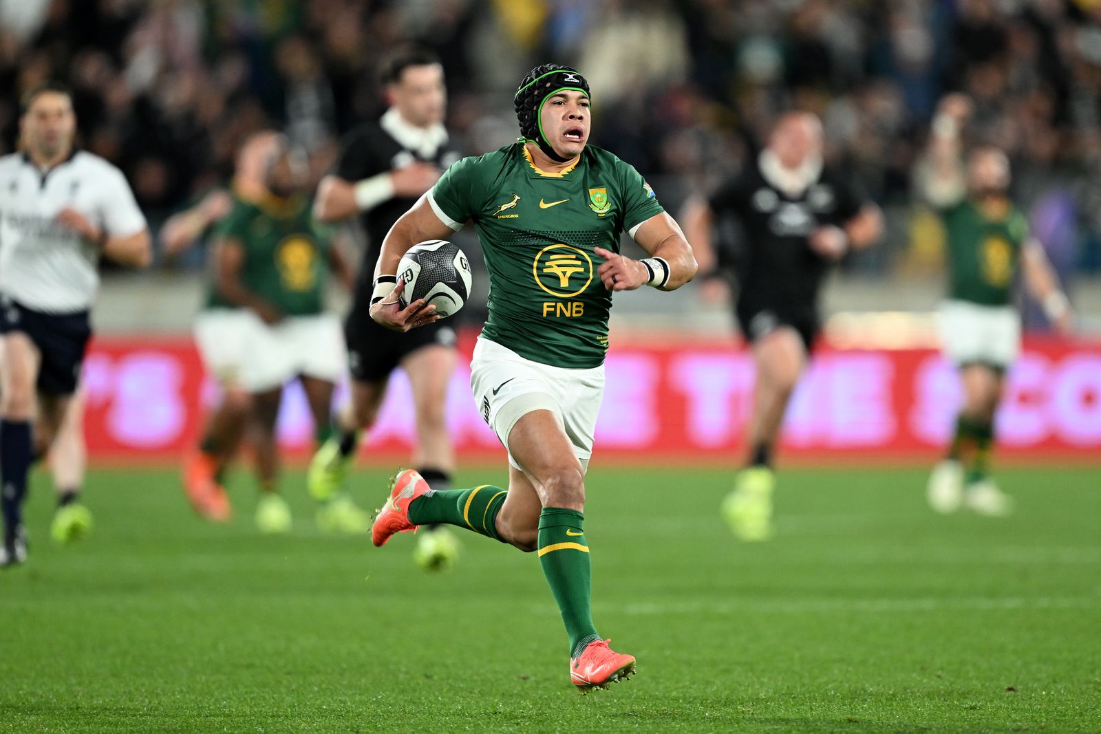 Six-try Springboks destroy All Blacks by record margin in Wellington