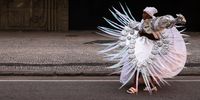RIO DE JANEIRO, BRAZIL - FEBRUARY 19: A woman carries her costume prior to the samba school parade during 2023 Carnival parades at Marquês de Sapucaí Sambodrome on February 19, 2023 in Rio de Janeiro, Brazil. (Photo by Buda Mendes/Getty Images)