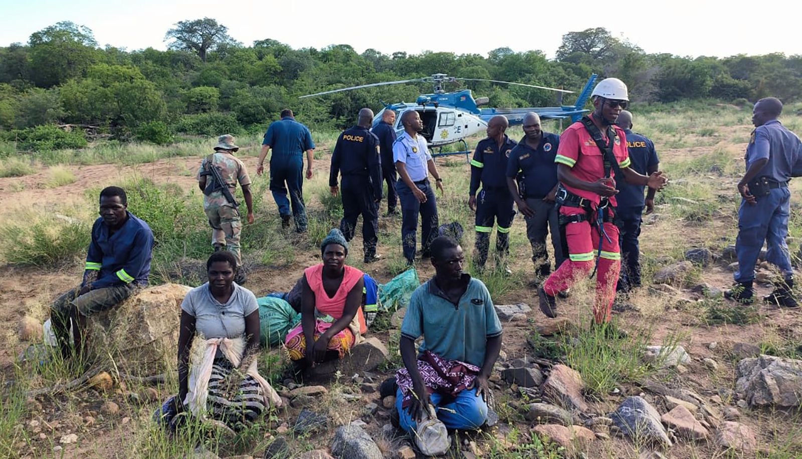 Four saved from overflowing Limpopo River in dramatic rescue operation