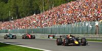 SPA, BELGIUM - AUGUST 28: Max Verstappen of the Netherlands driving the (1) Oracle Red Bull Racing RB18 on track during the F1 Grand Prix of Belgium at Circuit de Spa-Francorchamps on August 28, 2022 in Spa, Belgium. (Photo by Dan Mullan/Getty Images)