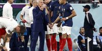 France coach Didier Deschamps, Kylian Mbappe of France during the Fifa World Cup Qatar 2022 round of 16 match between France and Poland at Al Thumama Stadium on 4 December, 2022 in Doha, Qatar. (Photo by ANP via Getty Images)