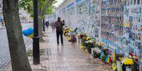 The Wall of Remembrance of the Fallen for Ukraine  on Mykhailivska (St Michael’s) Square, Kyiv. Photo: Olexiy Nazaruk, Ukraine Ministry of Foreign Affairs.