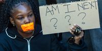 Silent Protest Against Gender Based Violence In Cape Town
<br>
