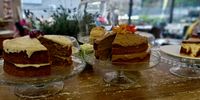 Home-baked carrot cake, coffee-caramel cake and cheesecake; favourites at Birds. (Photo: Wanda Hennig)<br>