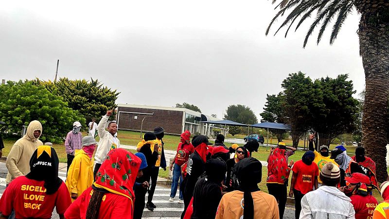 Students and police clash at Nelson Mandela University as protest turns violent