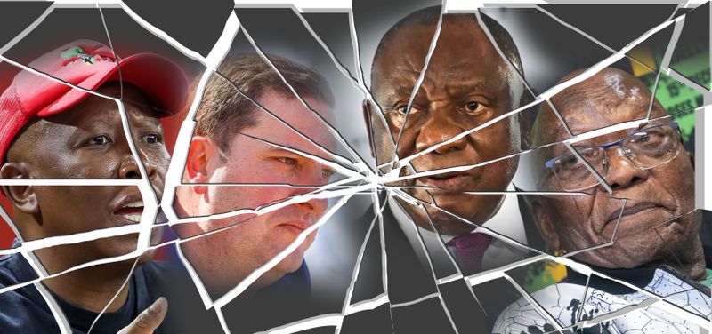 Voters splinter among parties as support for the ANC plunges