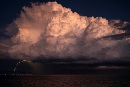 Lightning strikes over italy’s coast and more from around the world