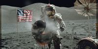 Moon Revisited, BBQ. This body of work is made up of previously unprocessed images from NASA and the Jet Propulsion Laboratory. I have made my own images to express not only contemporary issues but also some that were relevant at the time of the Apollo missions. These are sourced from copyright-free materials that I have repurposed, processed and composited to create a conversation about the unchanging aspect of the Moon contrasted with the Earth, which continues to be a dynamic place where change cannot be prevented. With thanks to NASA and the JPL. © Mark Hamilton Gruchy, United Kingdom, Finalist, Professional, Creative, 2021 Sony World Photography Awards