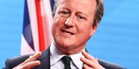 British Foreign Secretary David Cameron attends a joint press conference with the German Foreign Minister at the German Foreign Ministry in Berlin, Germany, 7 March 2024. (Photo: EPA-EFE / Filip Singer)