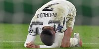 Cristiano Ronaldo at the end of the round of 16 Uefa Champions League soccer match between Juventus FC vs FC Porto at the Allianz stadium in Turin, Italy, on 9 March 2021. (Photo: EPA-EFE / ALESSANDRO DI MARCO)