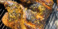 Chef Freddie Dias’ piri-piri chicken cooking, (Photo: Absa Kotsokoane)
