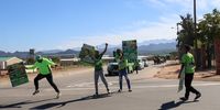 Patriotic Alliance members on Wednesday 24 April during a tightly contested by-elections in Dysseldorp, in the Oudtshoorn municipality. Photo: Suné Payne, Daily Maverick