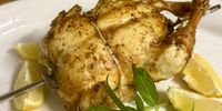 That earlier attempt, the first rotisserie chicken. of the week. But the best was yet to come. (Photo: Tony Jackman)