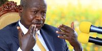 Uganda's Yoweri Museveni addresses the nation.
