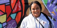 Chevonne Van Der Schyff, a facilitator at Philisa Abafazi Bethu SA in Lavender Hill, Cape Town (Photo: Kristin Engel)