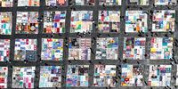SAN FRANCISCO, CALIFORNIA - JUNE 11: In an aerial view, over 3,000 panels of the AIDS Memorial Quilt are displayed on the lawn at Robin Williams Meadow in Golden Gate Park on June 11, 2022 in San Francisco, California. The National AIDS Memorial is marking the 35th anniversary of the AIDS Memorial Quilt with more than 3,000 panels of the Quilt being displayed in Golden Gate Park. It is the largest display of the Quilt in San Francisco history. The Quilt will be on display on June 11th and 12th. (Photo by Justin Sullivan/Getty Images)