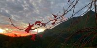 Sunset over Langeberg, Swellendam.
