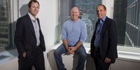 Schonfeld Groups CIO Ryan Tolkin, from left, CEO Steven Schonfeld, and President Andrew Fishman. Photographer: Michael Nagle/Bloomberg