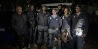 Col Ryland (right) and his team after the arrest of three suspects in Cosmos City, Johannesburg. Two pangolins were recovered during their operation. (Photo: Shiraaz Mohamed)