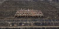 British soldiers sit upon a Mayan site in Belize (MOD)