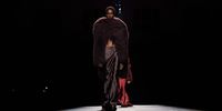 PARIS, FRANCE - MARCH 04: (EDITORIAL USE ONLY - For Non-Editorial use please seek approval from Fashion House) A model walks the runway during the Ann Demeulemeester Womenswear Fall Winter 2023-2024 show as part of Paris Fashion Week on March 04, 2023 in Paris, France. (Photo by Peter White/Getty Images)