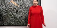 MADRID, SPAIN - FEBRUARY 15: Marina Abramovic presents 'Portrait as Biography' exhibition at the Bernal Espacio Gallery on February 15, 2022 in Madrid, Spain. (Photo by Carlos Alvarez/Getty Images)