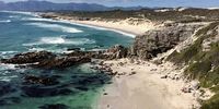 The coastal magnificence of the Walker Bay Nature Reserve glimpsed from De Kelders, Gansbaai.