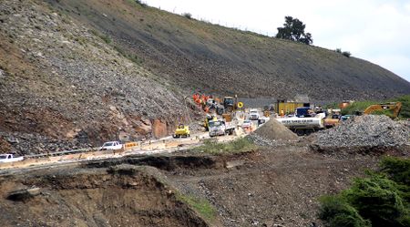 Repairs to flood-damaged road near Port St Johns halted amid fiery jobs dispute
