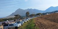  Election delays at Cape Town polling station in Noordhoek owing to there being only one machine. Photographer: Gareth Griffiths