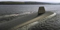 An artist’s impression of the UK’s new Dreadnought-class submarine, now under construction and designed to launch Trident D5 ballistic missiles with a range of more than 12,000km. (Photo: en.wikipedia.org)<br>