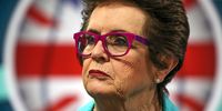  Billie Jean King as she meets the Great Britain Billie Jean Cup team at Emirates Arena on 9 November, 2022 in Glasgow, Scotland. (Photo: Ian MacNicol/Getty Images for LTA)