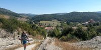 The Husband hiking between Roncesvalles and Zubiri, Spain., 23 August 2023. (Photo: Pauli van Wyk)