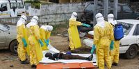 Liberian health care workers on an Ebola burial team collect the body of an Ebola victim at a motor vehicle garage in Paynesville on the outskirts of Monrovia, Liberia, 9 September 2014. (Photo: EPA-EFE / Ahmed Jallanzo)