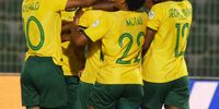 Banyana Banyana celebrate a goal during their 2025 Women’s Africa Cup of Nations match against Mali at Honneur Stadium on 14 July in Oujda, Morocco. (Photo: Mansa Ayoola / Gallo Images)