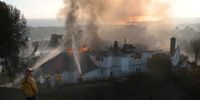 Wildfires Burn In Southern California During Red Flag Warnings