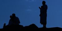 Muslim pilgrims gather on Mount Arafat during the Hajj 2024 pilgrimage, southeast of Mecca, Saudi Arabia, 15 June 2024. (Photo: EPA-EFE / Stringer)