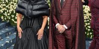 (L-R) Nessa and Colin Kaepernick attend the 2025 Met Gala Celebrating "Superfine: Tailoring Black Style" at Metropolitan Museum of Art on May 05, 2025 in New York City.  (Photo by Savion Washington/Getty Images)