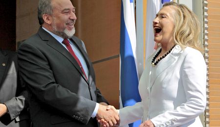 Ms Clinton and Mr Lieberman: Next US president 'hearts' Israel’s Putin?