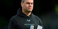 Johann van Graan, Bath Head of Rugby, looks on prior to the Gallagher Premiership Rugby Semi Final match between Bath Rugby and Bristol Bears at The Recreation Ground on June 06, 2025 in Bath, England. (Photo by Patrick Khachfe/Getty Images)