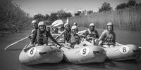 What better way to spend a lazy afternoon than paddling down the Great Fish River in a rubber duck inflatable? (Photo: Chris Marais)