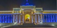 The Khan Sits, (Mongolian Parliament Building). Photographer: Dave Bullimore