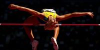 TOKYO, JAPAN - AUGUST 05: Maja Nilsson of Team Sweden competes in the Women's High Jump Qualification on day thirteen of the Tokyo 2020 Olympic Games at Olympic Stadium on August 05, 2021 in Tokyo, Japan. (Photo by Cameron Spencer/Getty Images)