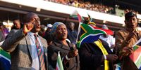 The presidential inaugeration on Saturday in Tshwane was the first open to the public.