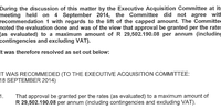 AMCE should have earned no more than R29.5m per annum. In the end, it earned nearly R800-million.