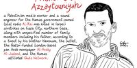 Journalist, Mohamed Azzaytouniyah (Illustration: X, Gianluca Costantini @channeldraw)